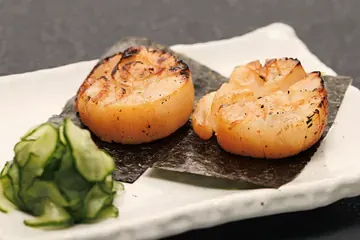 本日の貝の磯辺焼き