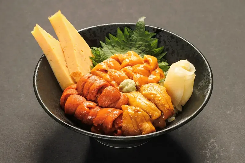 晶の雲丹の丼